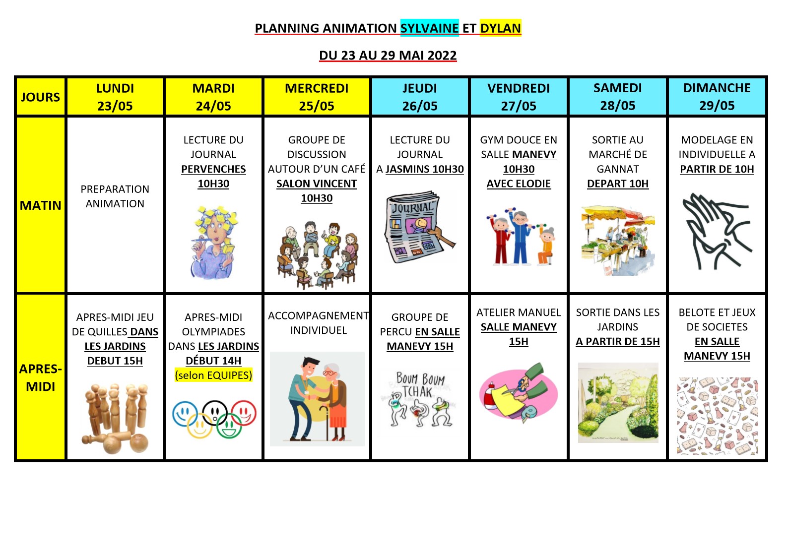 Animations du 23 mai au 29 mai 2022 1